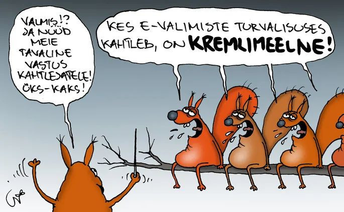 Kremli ööbikud oksal.