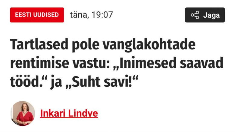 Õhtuleht kirjutab sageli päris häid lugusid, aga siis vahel tuleb jälle selline ämber