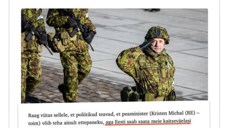 Ilmar Raag eksitab avalikkust jutuga, nagu saaks peaminister Michal esitada vaid ettepaneku kaitseväe üksuse Ukrainasse saatmiseks